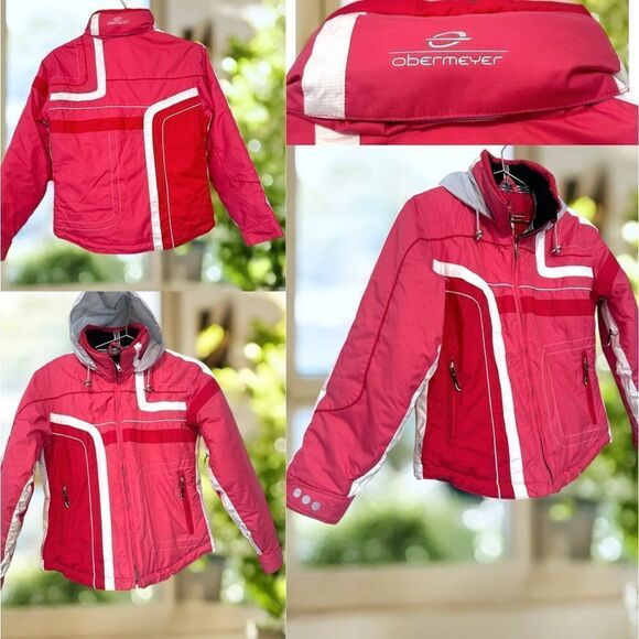 OBERMEYER Insulated Winter Snow Ski Snowboarding Jacket Coat Parka Size 14 - Picture 1 of 15